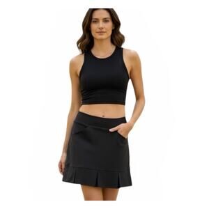 Tail Activewear Jocelyn Golf Skort Black Size 10 Comfort Stretch Golf Pickleball